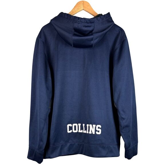 Nike Men’s Therma-Fit Hoodie Memorial Panther Collins Sz XL Navy Blue Activewear - Picture 2 of 9